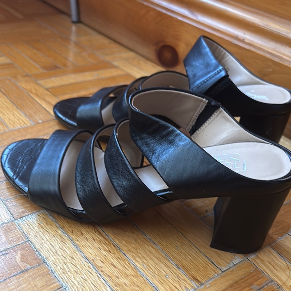 Elegant Black Women's Heeled Sandals women’s 6